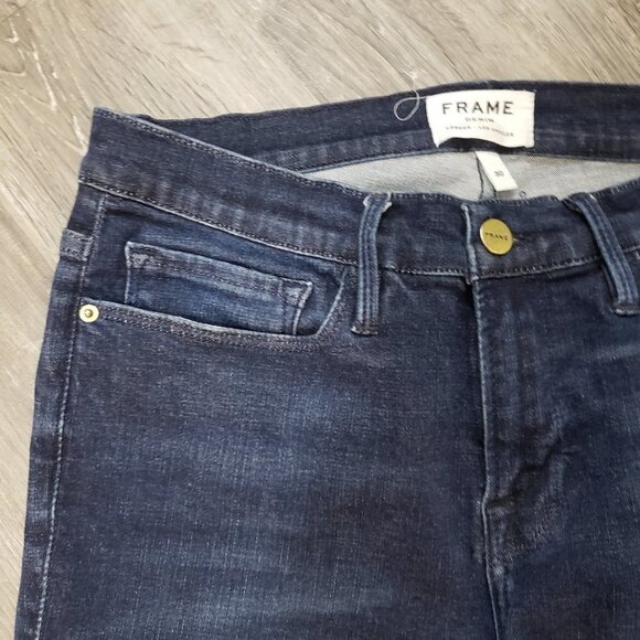 Frame Denim La Skinny de Jeanne Sz 30 Galvin Jeans - Picture 4 of 8